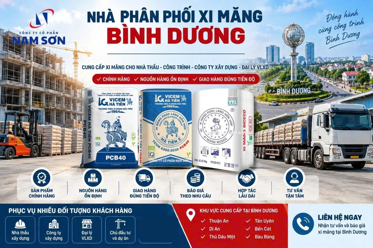 nhà phân phối xi măng bình dương