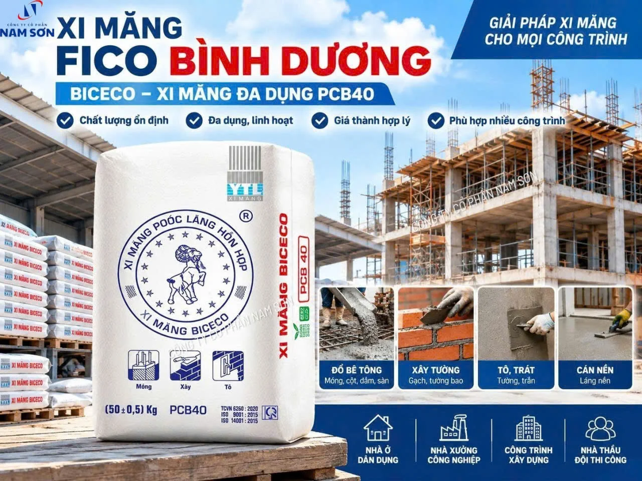 nhà cung cấp xi măng  tại phú giáo